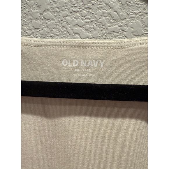 Old Navy Double Layer Cinched Bodysuit in Cream NWT XXL Tall - Picture 3 of 5